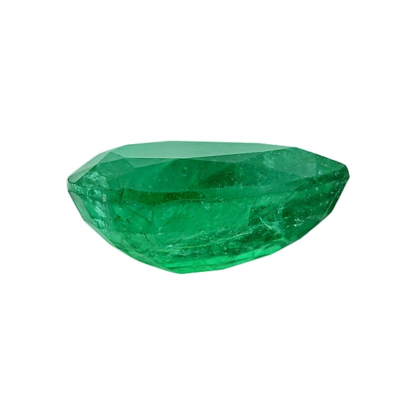 Certified And Appraised AAAA Kagem Zambian Emerald (Pear Free Size) 5.00 Ctw