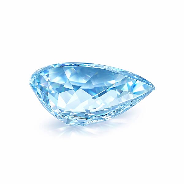 Certified And Appraised AAAA Santa Maria Aquamarine (Pear Free Size) 4.00 Ctw