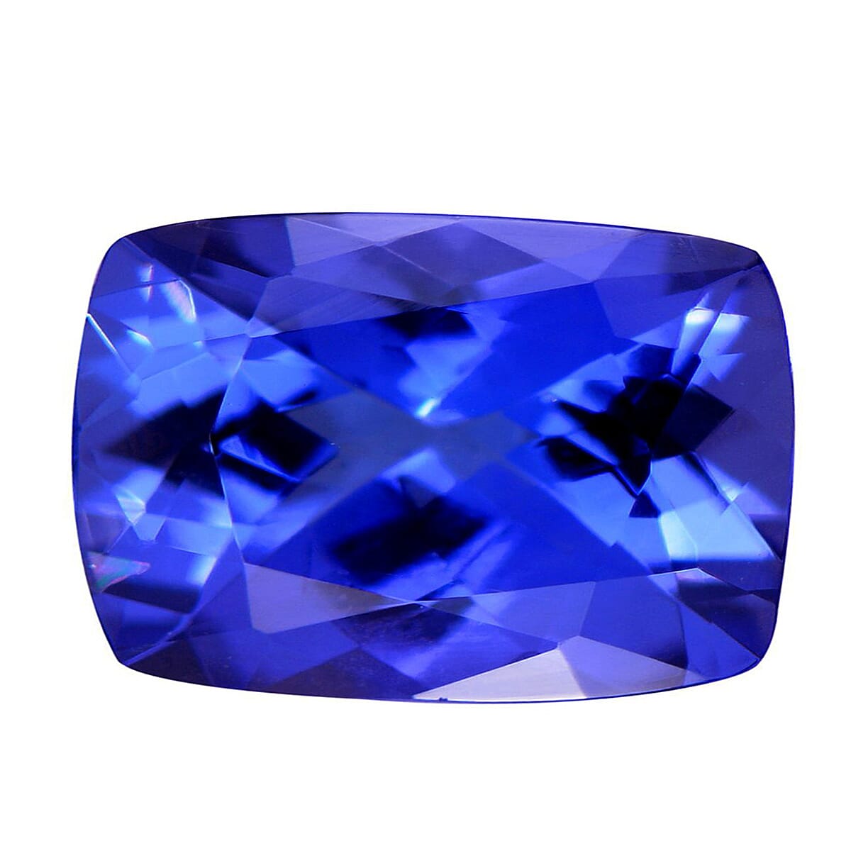 Certified and Appraised AAAA Tanzanite (Cush Free Size) 2.50 ctw