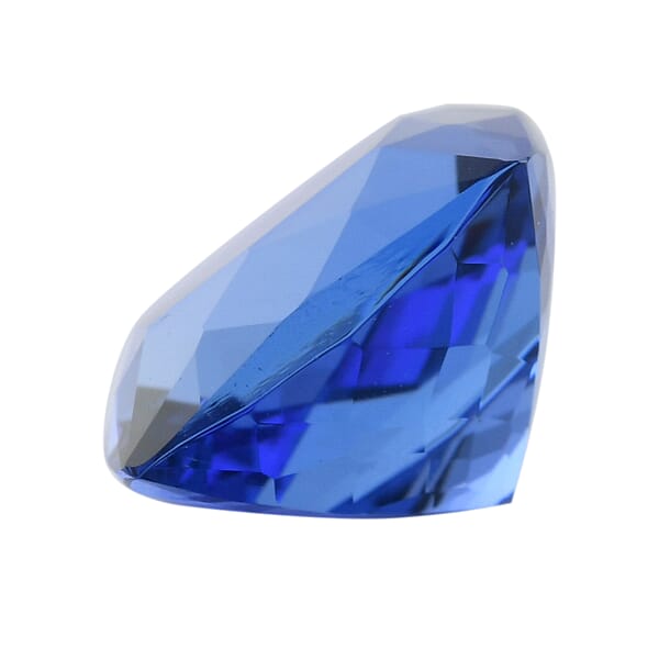 Certified And Appraised AAAA Vivid Tanzanite (Cush Free Size) 4.00 Ctw