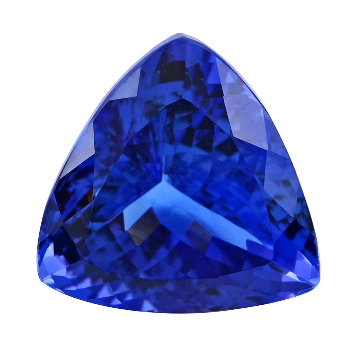 Certified and Appraised AAAA Vivid Tanzanite (Trl Free Size) 7.50 ctw