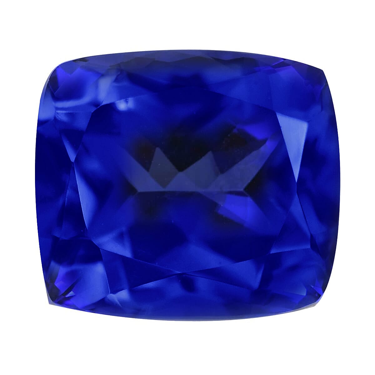 Certified and Appraised Flawless AAAA Tanzanite (Cush Free Size) 6.00 ctw