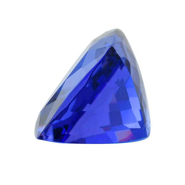 Certified And Appraised Flawless AAAA VIVID Tanzanite (Cush Free Size) 11.50 Ctw