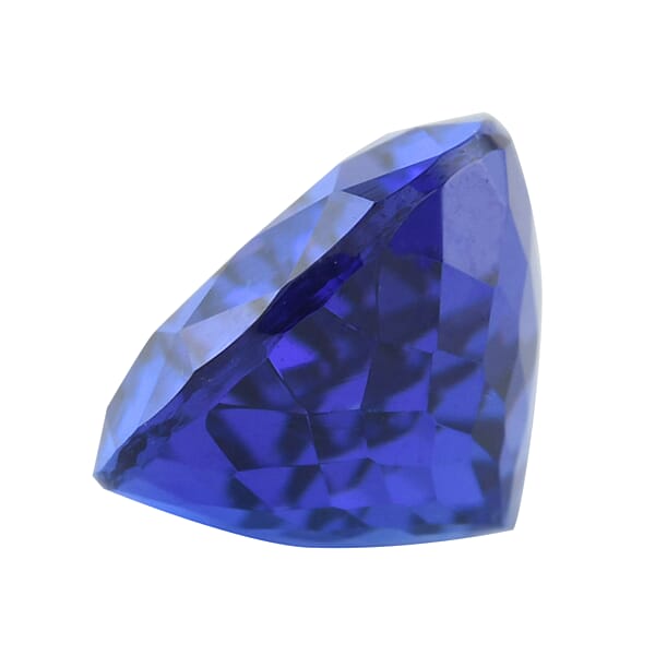 Certified And Appraised Flawless AAAA Vivid Tanzanite (Pear Free Size) 4.00 Ctw