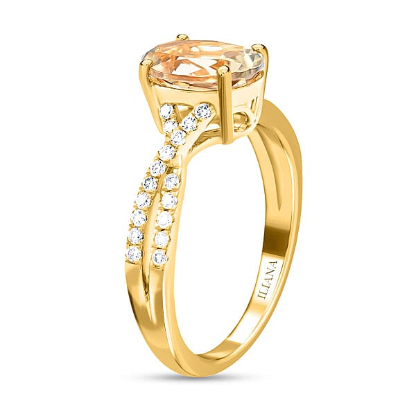 Certified And Appraised Iliana 18K Yellow Gold AAA Turkizite And G-H SI Diamond Ring 1.85 Ctw