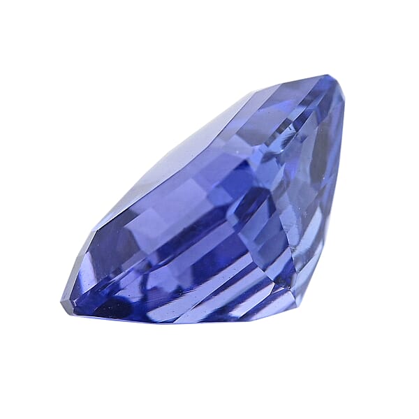 Certified & Appraised AAAA Asscher Cut Tanzanite Set Of 2 (Sqr 6x6 Mm) 2.00 Ctw