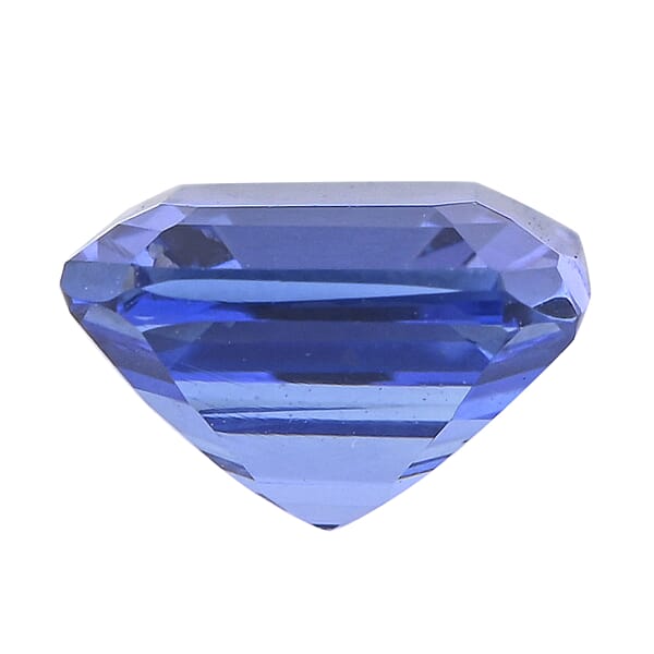 Certified & Appraised AAAA Asscher Cut Tanzanite Set Of 2 (Sqr 6x6 Mm) 2.00 Ctw