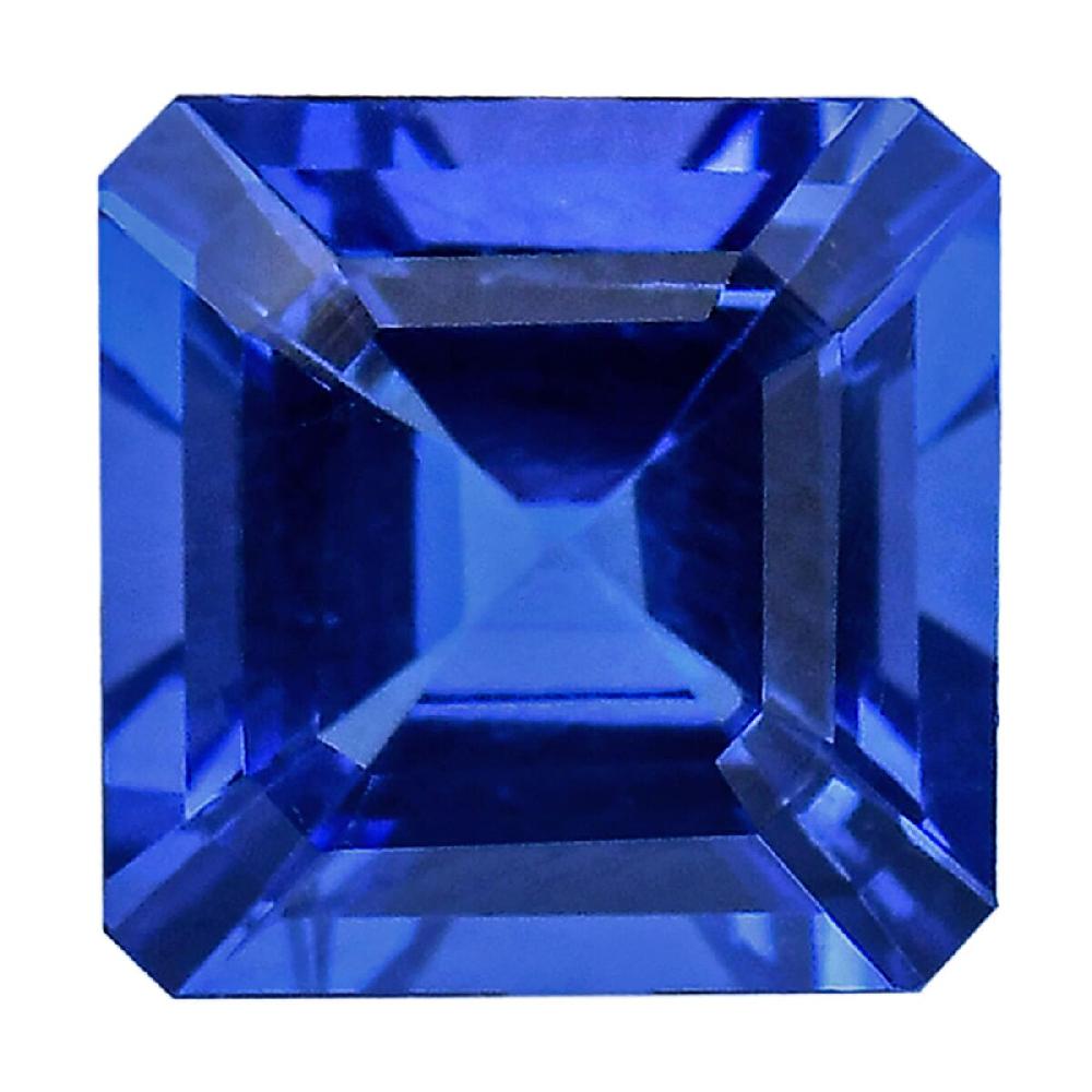 Certified & Appraised AAAA Asscher Cut Tanzanite (Square Free Size) 16.19 ctw