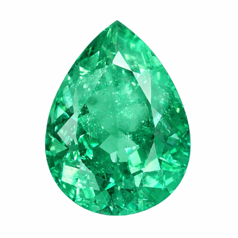 Certified & Appraised AAAA Boyaca Colombian Emerald (Pear Free Size) 3.00 ctw