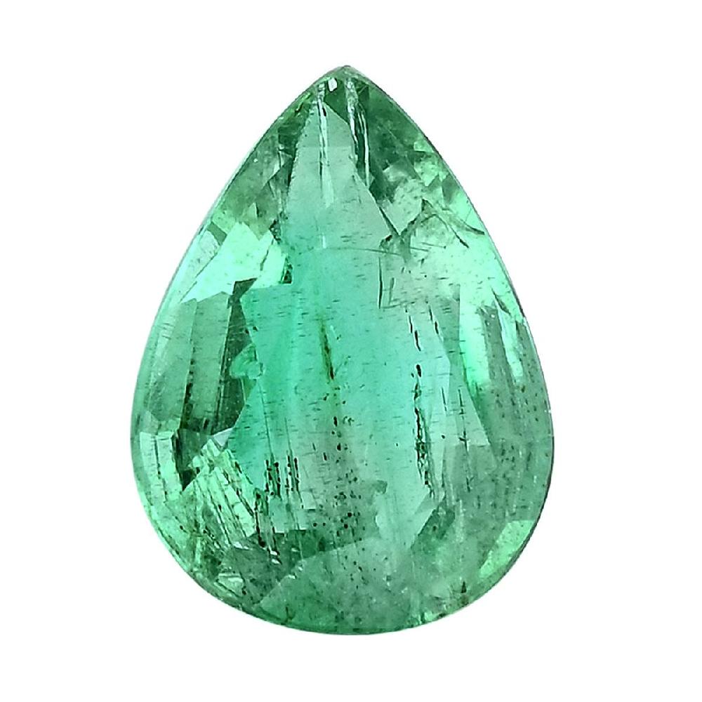 Certified & Appraised AAAA Gemfield Emerald (Pear) 1.00 ctw