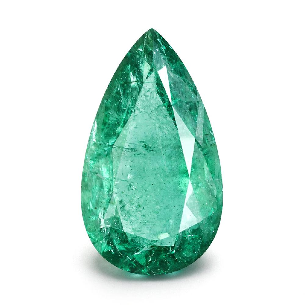 Certified & Appraised AAAA Gemfields Emerald (Pear Free Size) 4.00 ctw
