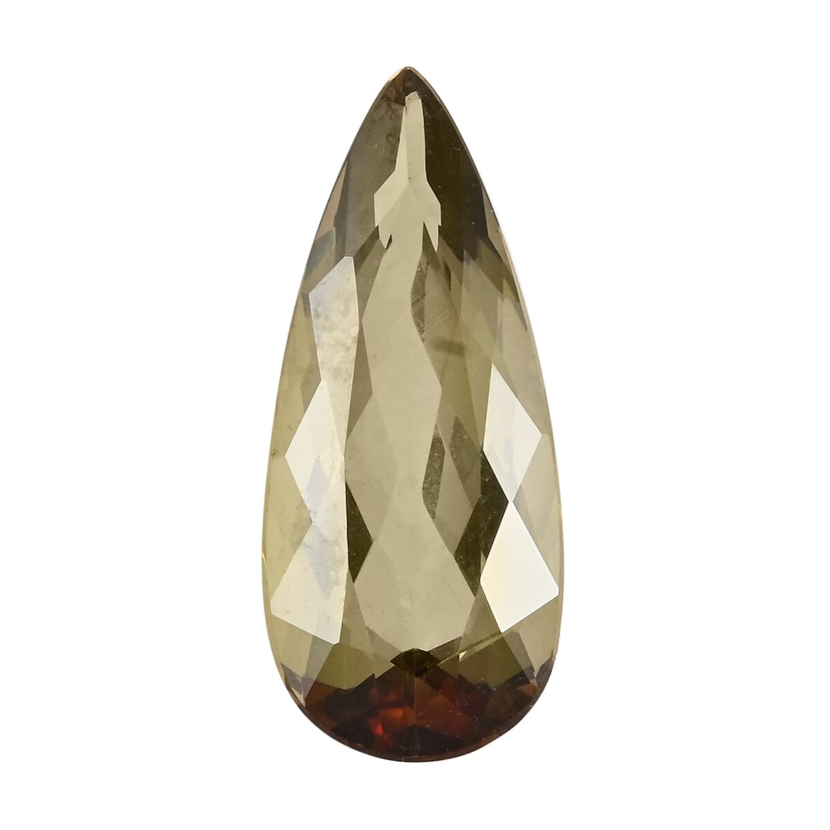 Certified & Appraised AAAA Jenipapo Andalusite (Pear Free Size) 4.00 ctw