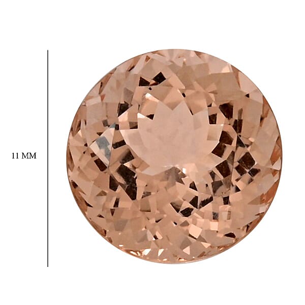 Certified & Appraised AAAA Marropino Morganite (Rnd 11mm) 4.00 Ctw