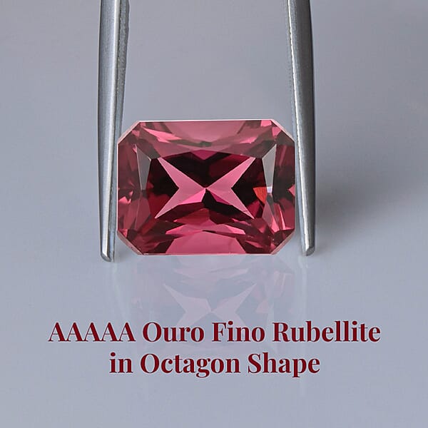 Certified & Appraised AAAA Ouro Fino Rubellite (Oct Free Size) 3.00 Ctw