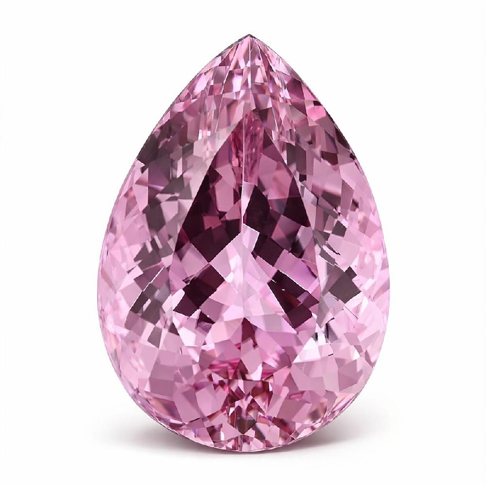 Certified & Appraised AAAA Patroke Kunzite (Pear Free Size) 51.21 ctw