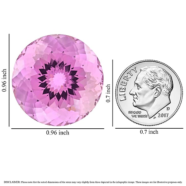 Certified & Appraised AAAA Patroke Kunzite (Rnd Free Size) 70.88 Ctw