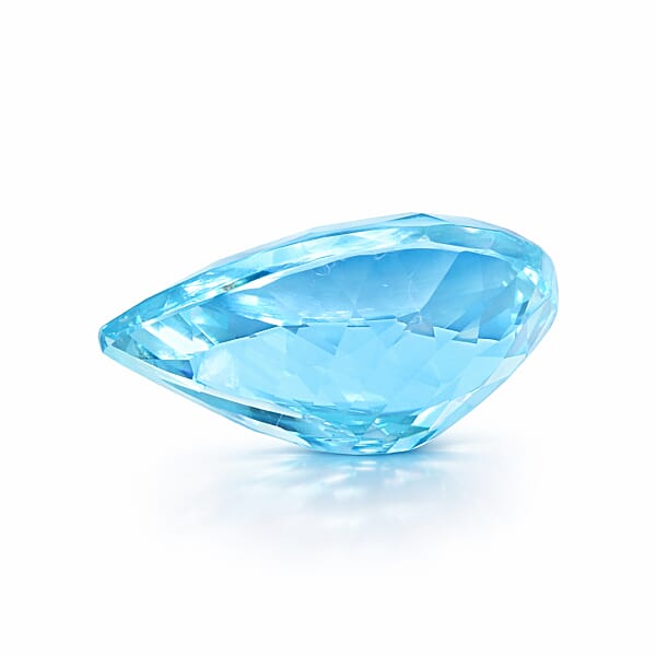 Certified & Appraised AAAA Santa Maria Aquamarine (Pear 14x10.2 Mm) 5.04 Ctw