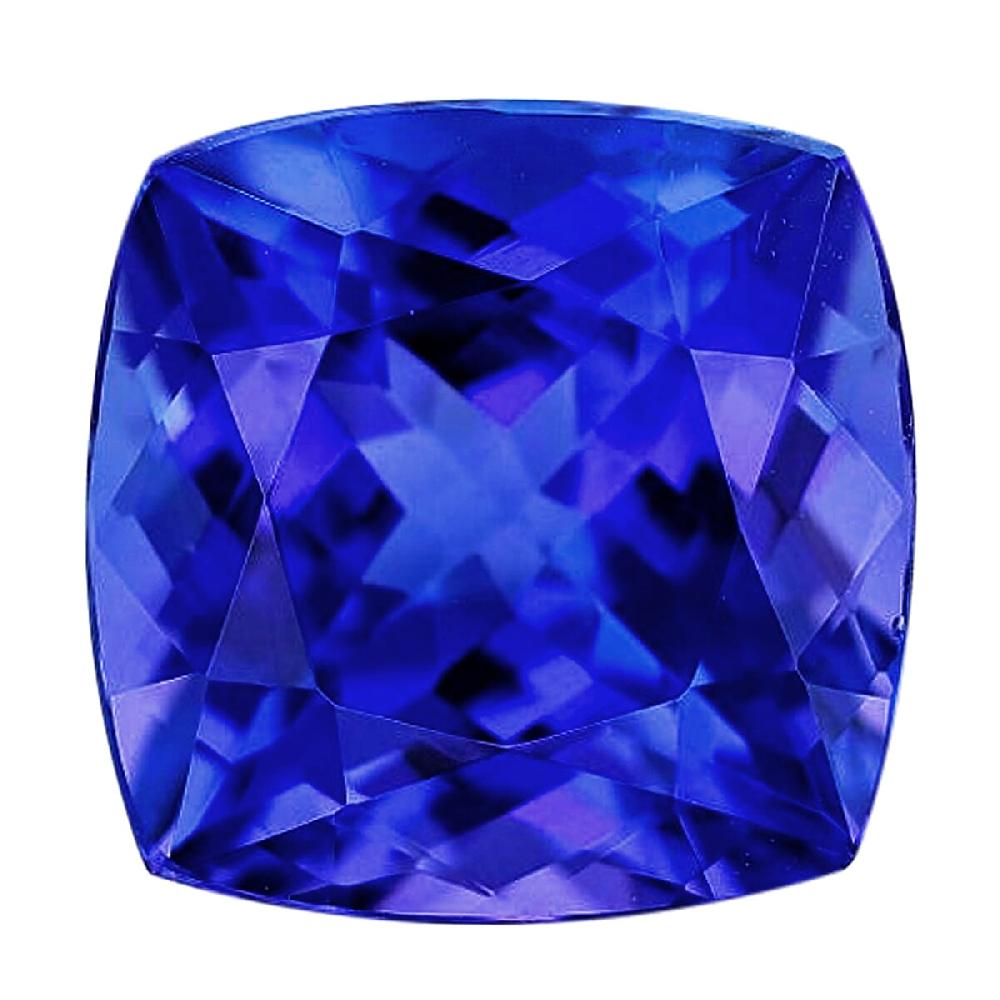 Certified & Appraised AAAA Tanzanite (Cush 7.5x7.5 mm) 2.00 ctw