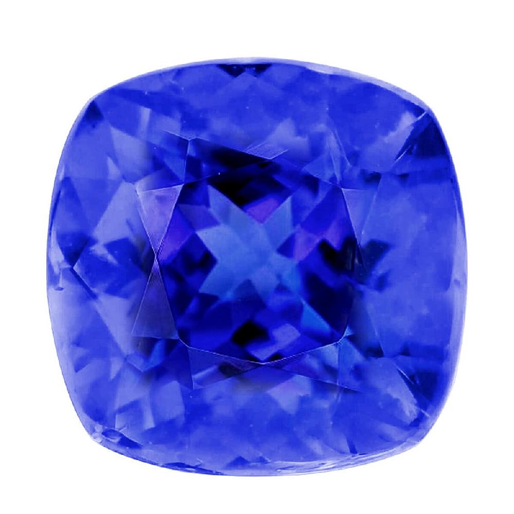 Certified & Appraised AAAA Tanzanite (Cush 7x7 mm) 1.75 ctw