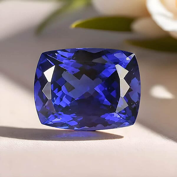 Certified & Appraised AAAA Tanzanite (Cush Free Size) 17.00 Ctw