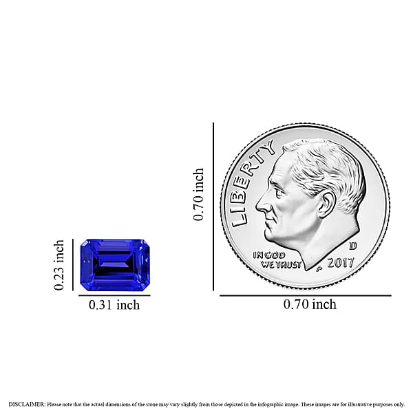 Certified & Appraised AAAA Tanzanite (Oct 8x6 Mm) 1.50 Ctw