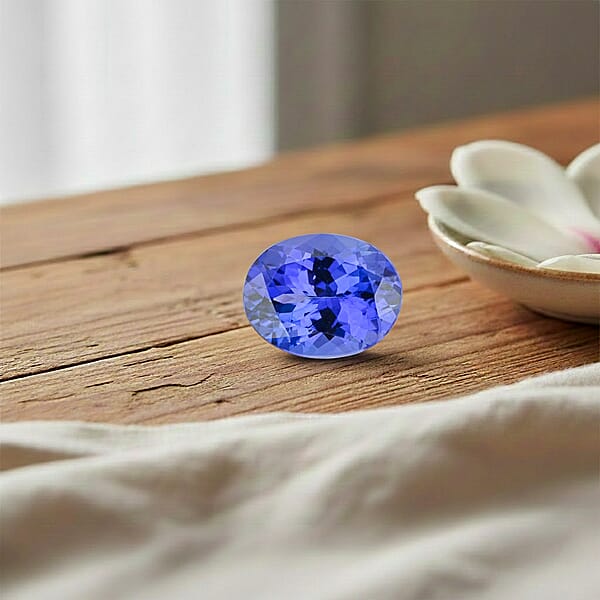 Certified & Appraised AAAA Tanzanite (Ovl 10x8 Mm) 2.60 Ctw