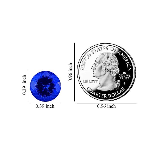 Certified & Appraised AAAA Tanzanite (Rnd 10 Mm) 4.00 Ctw