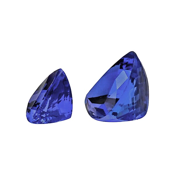 Certified & Appraised AAAA Tanzanite Set Of 3 (Fancy Free Size) 15.51 Ctw