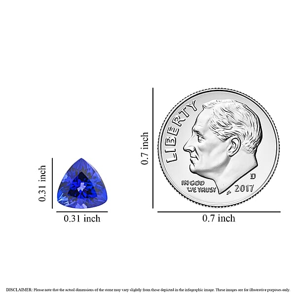 Certified & Appraised AAAA Tanzanite (Trl 8 Mm) 1.60 Ctw