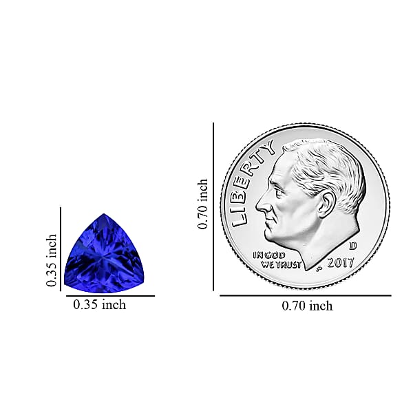 Certified & Appraised AAAA Tanzanite (Trl 9 Mm) 2.25 Ctw