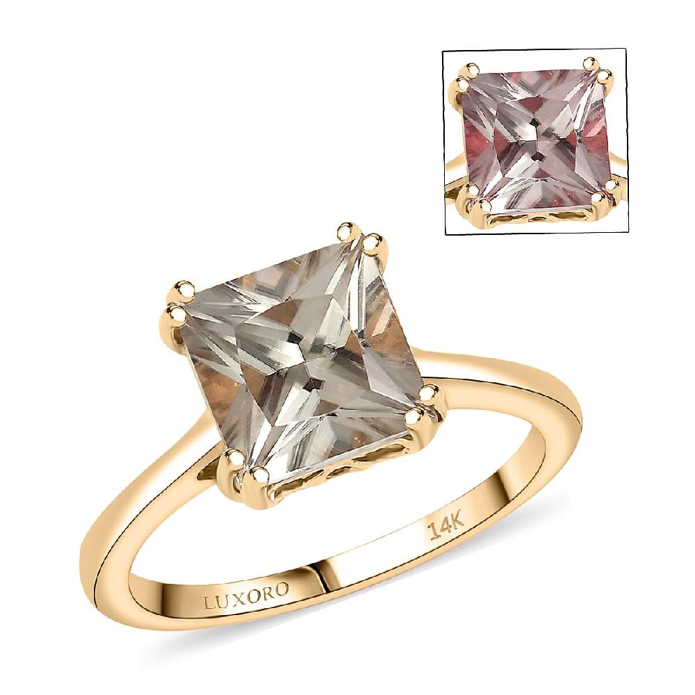 Certified & Appraised Luxoro AAA Turkizite 3.15 ctw Solitaire Ring in 14K Yellow Gold