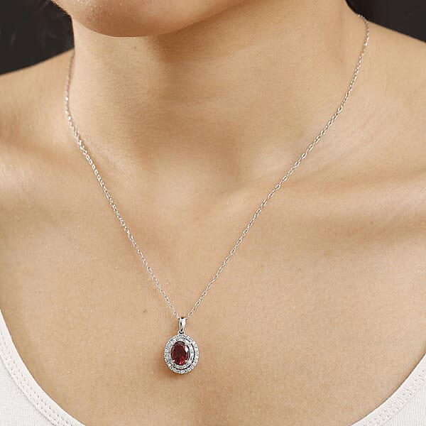Certified & Appraised Rhapsody AAAA Ouro Fino Rubellite Paraiba Tourmaline And E-F VS2 Diamond 2.51 Ctw Pendant Necklace In 950 Platinum 20 Inches 3.60 Grams
