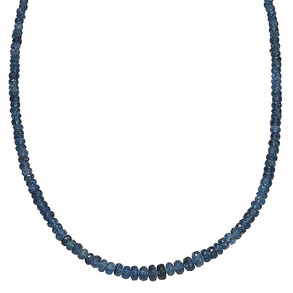 Certified & Appraised Rhapsody AAAA Santa Maria Aquamarine 60.00 Ctw Beaded Necklace In 950 Platinum 18-20 Inches