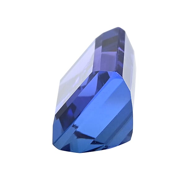 Certified Flawless AAAA VIVID Tanzanite (OCTAGON Free Size) 5.50 Ctw