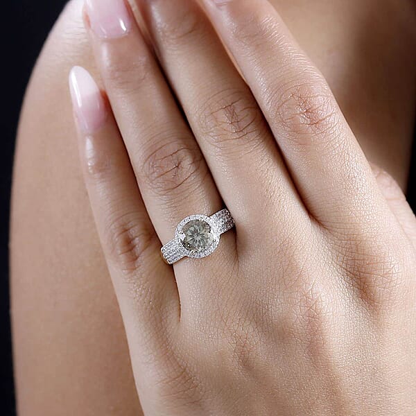 Certified Luxoro AAA Turkizite Diamond Ring In 10K Yellow Gold 3.00 Ctw