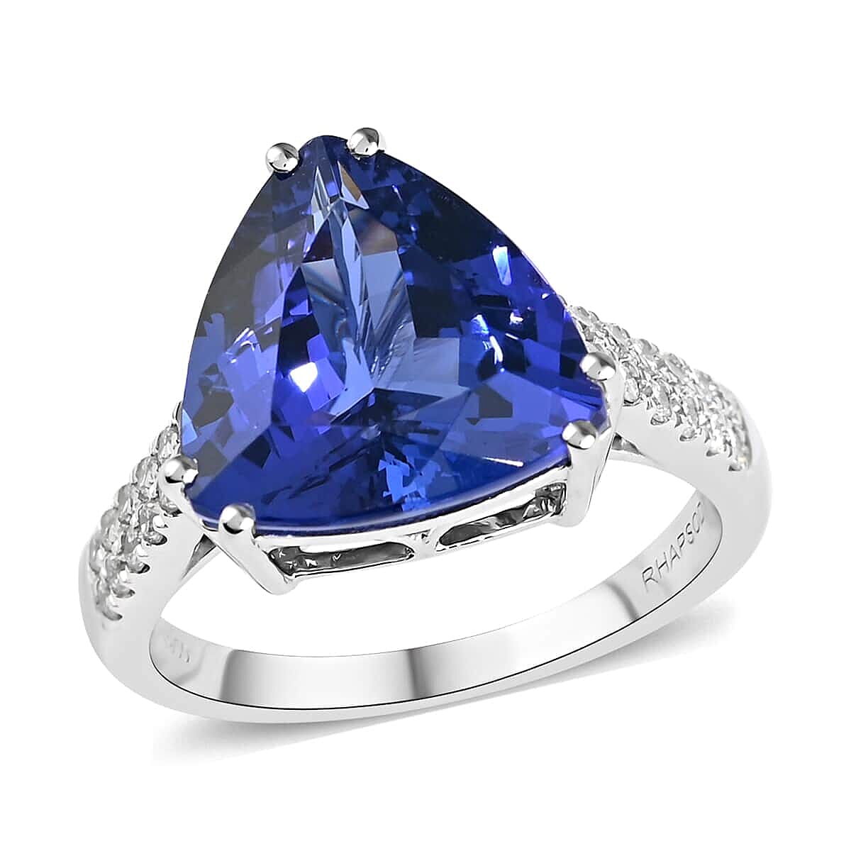 Certified Rhapsody AAAA Tanzanite and E-F VS Diamond 5.80 ctw Solitaire Ring in 950 Platinum 6.10 Grams