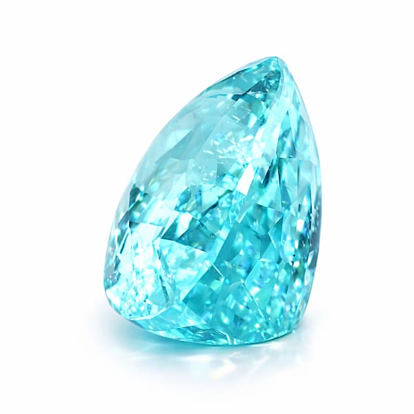 Chairman Vault Collection Certified & Appraised AAAA Paraiba Tourmaline (Pear Free Size) 2.99 Ctw