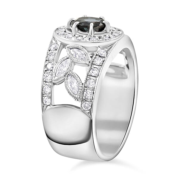 Chairman Vault Collection Certified & Appraised AAAA Brazilian Alexandrite And E-F VS Diamond 1.35 Ctw Ring In 900 Platinum 12.83 Grams