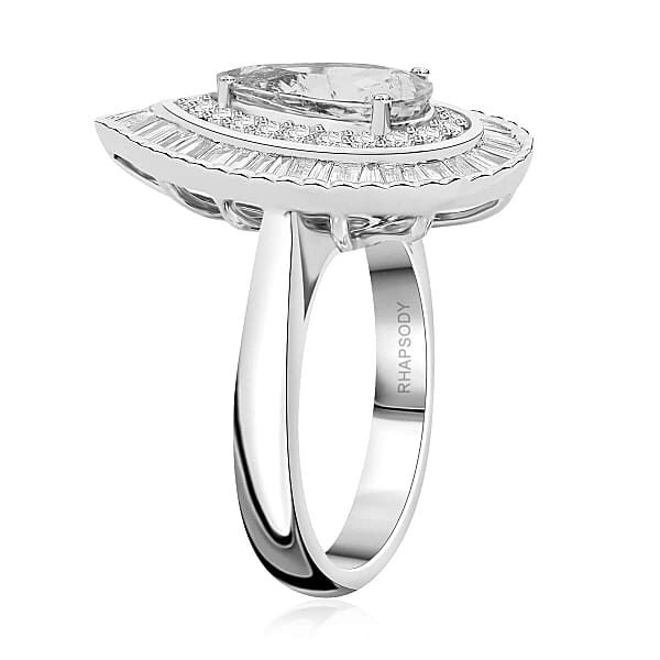 Chairman Vault Collection Certified & Appraised Rhapsody 950 Platinum AAAA Paraiba Tourmaline And E-F VS Diamond Ring 13.21 Grams 3.20 Ctw
