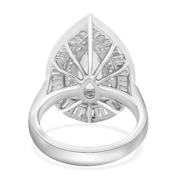 Chairman Vault Collection Certified & Appraised Rhapsody 950 Platinum AAAA Paraiba Tourmaline And E-F VS Diamond Ring 13.21 Grams 3.20 Ctw