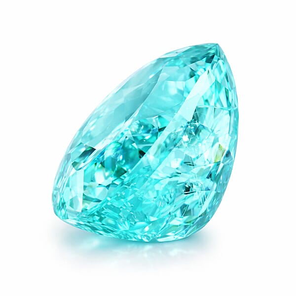 Chairman Vault Collection GIA Certified AAAA Paraiba Tourmaline (Pear Free Size) 3.54 Ctw