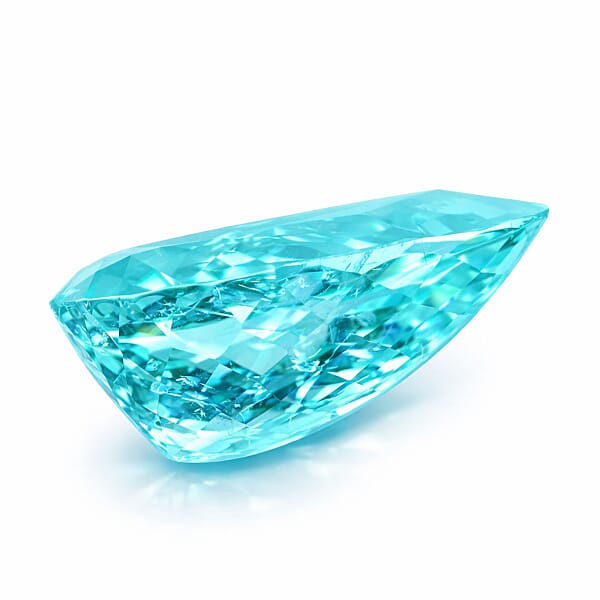 Chairman Vault Collection GIA Certified AAAA Paraiba Tourmaline (Pear Free Size) 3.54 Ctw