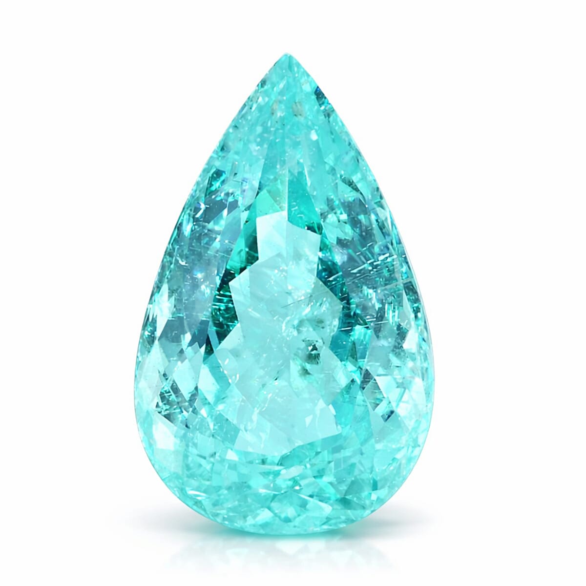 Chairman Vault Collection GIA Certified AAAA Paraiba Tourmaline (Pear Free Size) 3.54 ctw