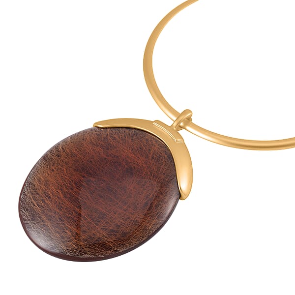 Chroma Choker Necklace 16-20 Inches In Goldtone