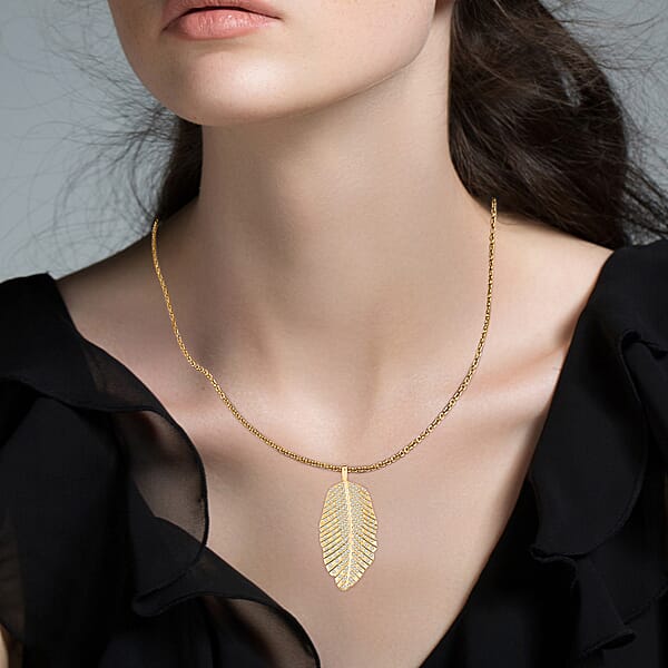 Clarte Fylla Collection Moissanite 0.60 Ctw Pendant Necklace In 14K Yellow Gold Over Sterling Silver 18 Inches