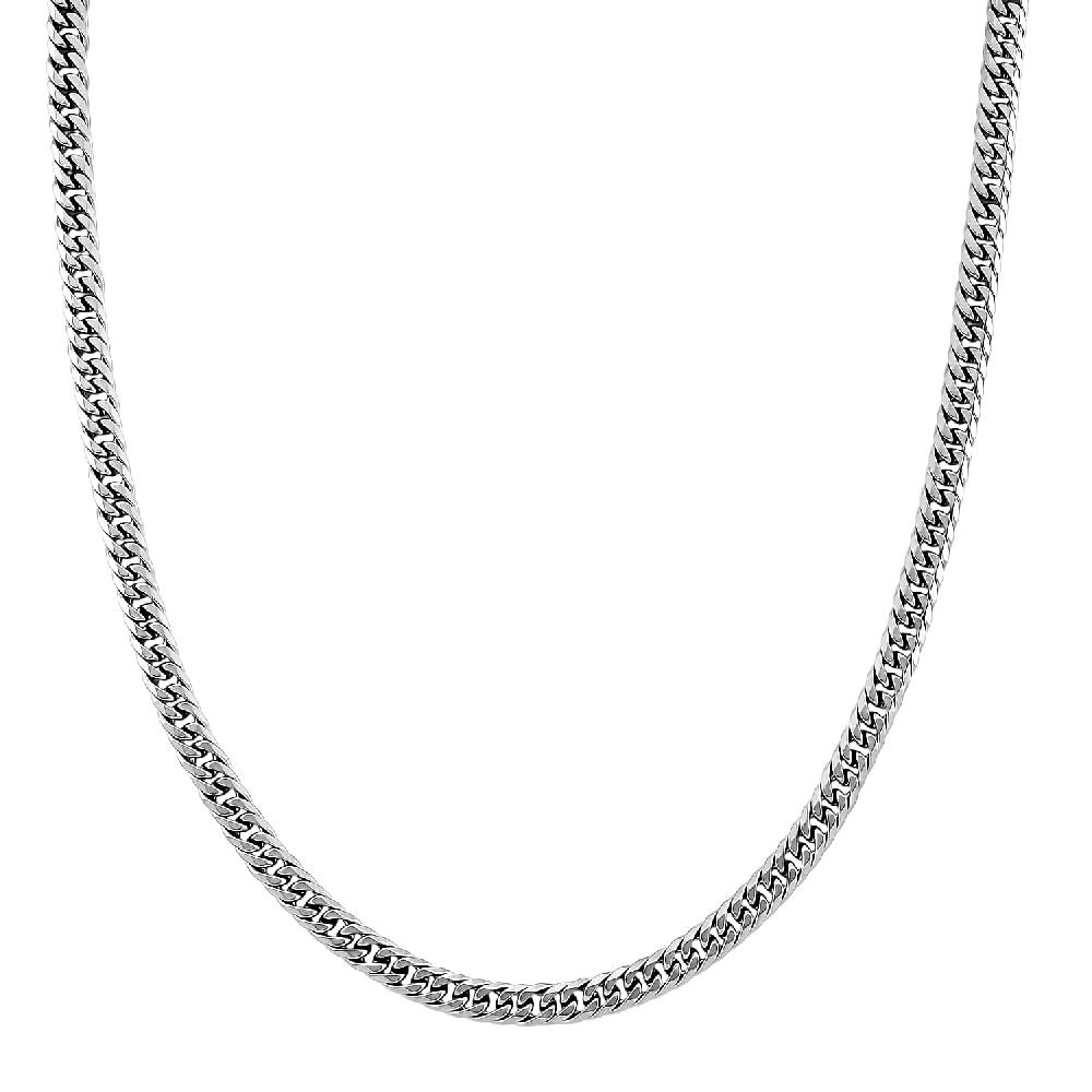 Classic Cuban Link Chain Necklace in Stainless Steel 20-22 Inches