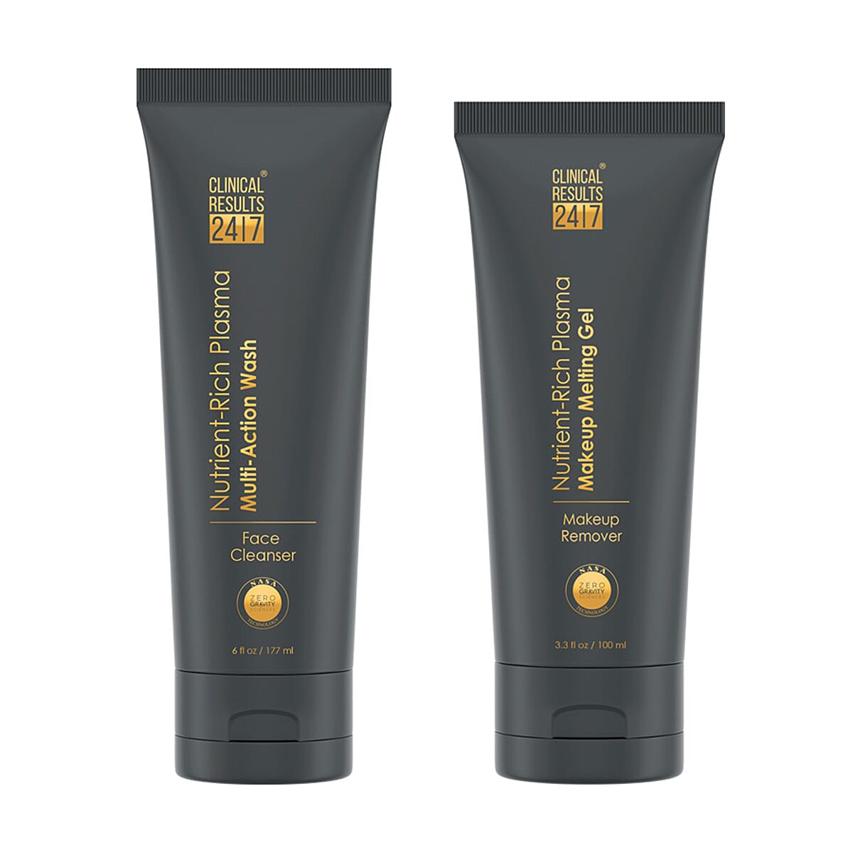Clinical Results 24/7 Nutrient-Rich Plasma Multi-Action Wash (6oz) & Melting Gel (3.3oz) Made in US (Ships in 5-7 Days)