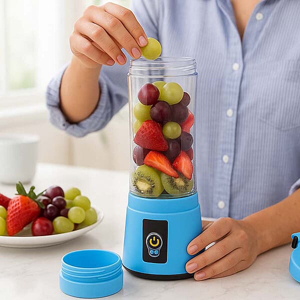 Closeout 3P EXPERTS JustMix Mini On-the-Go Juicer - Blue