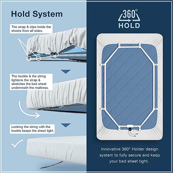 Closeout Bed Scrunchie Sheet Holder Straps Bed Sheet Holder Straps Sheet Corner Holders 360 Degree Bed Sheet Tightener Ideal For All Mattress Sizes