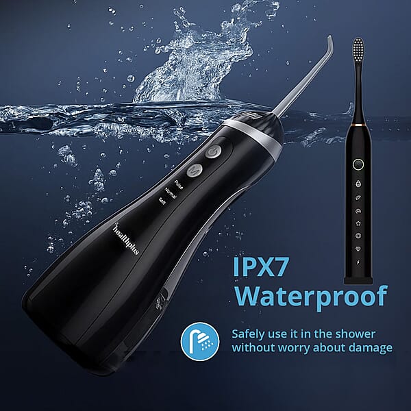 Closeout Electric Toothbrush And Water Flosser - Black